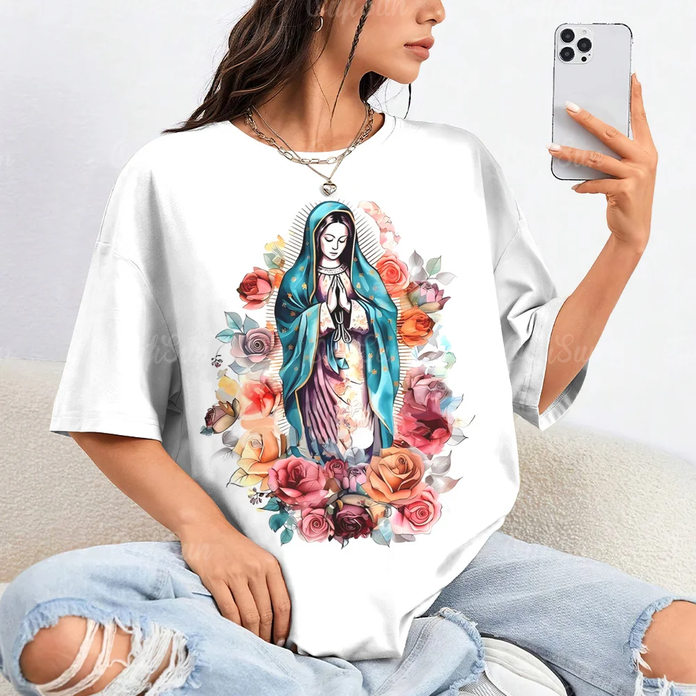 

Модная женская футболка с коротким рукавом, футболка с круглым вырезом, женская одежда, летний пуловер, топы, уличная трендовая одежда 2024