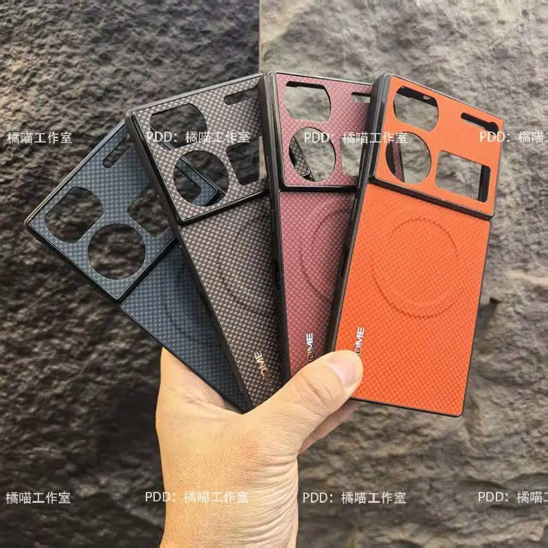 Vegan Leather Magnetic Stripe Phone Case with Shockproof Bumper
