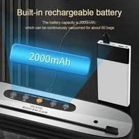 Wireless Vacuum Sealer Portable USB Rechargeable Food Packaging Machine Automatic Vacuum Sealing Kitchen Tools Home Appliances 2