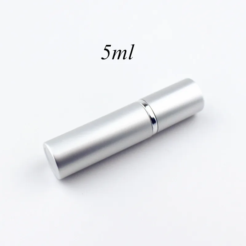 Compact Refillable Perfume Spray Bottle with Aluminum Case, 5ml - 10ml Capacity