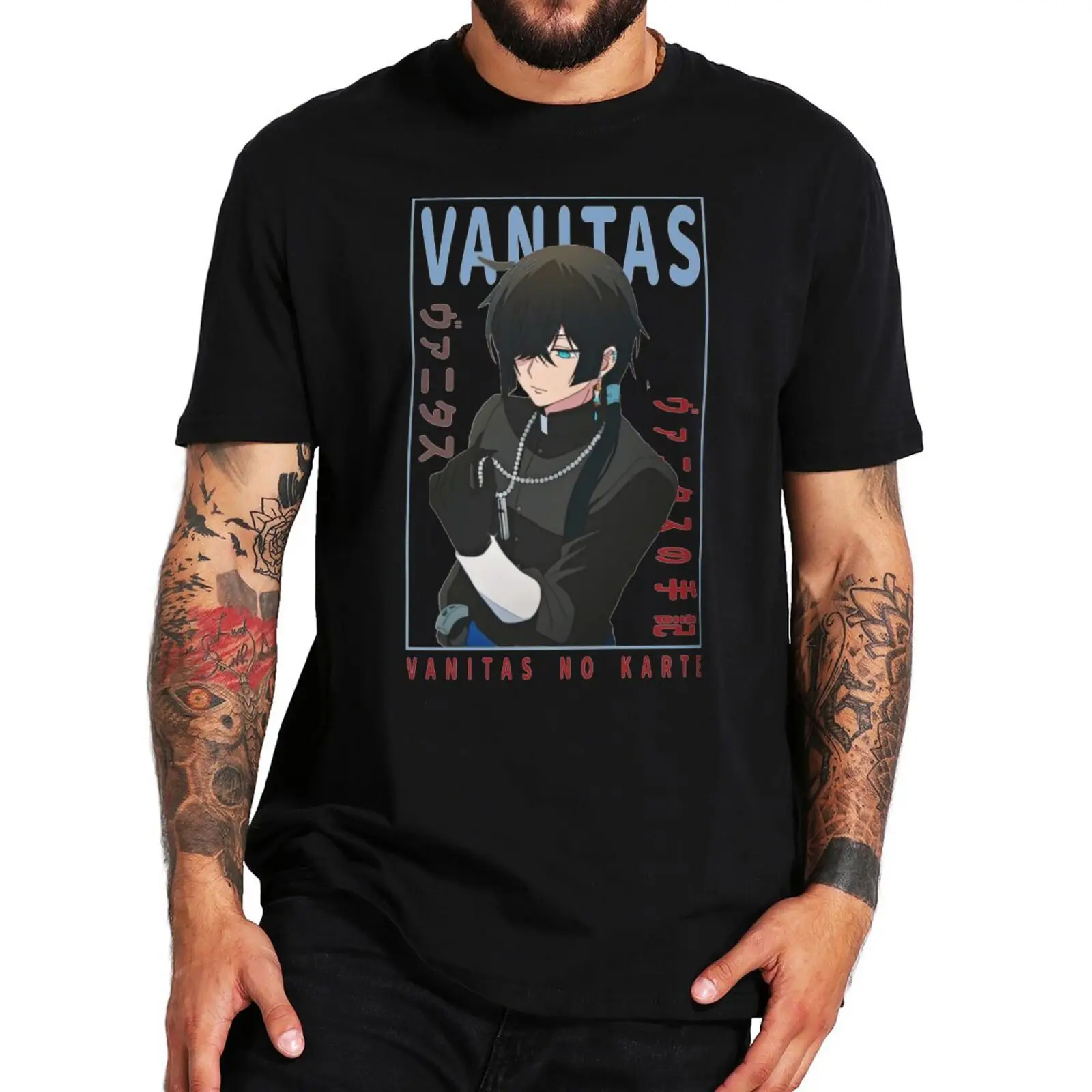 

The Case Study Of Vanitas T Shirt Anime Vanitas No Karte Fans Gift Tshirt Summer 100% Cotton Casual EU Size Basic T-shirt