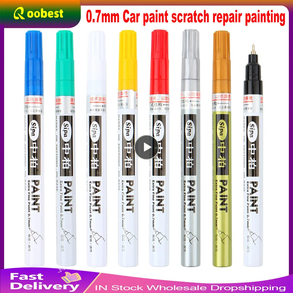 Black Acrylic Paint Pen, 0.7mm Acrylic Black Permanent Marker Black Paint  Pen,Enamel Marker Waterproof Writing Extra Fine Point - AliExpress