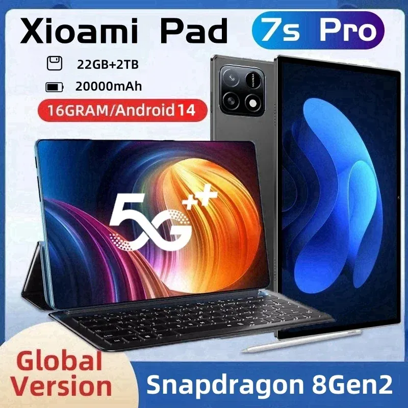 2025 NEW Original MI Pad 7 Pro Tablet 11inch Snapdrago 8gen2  HD 4K Android 14 22GB+2TB 20000mAh 5G Dual SIM WiFi GPS Tablet PC