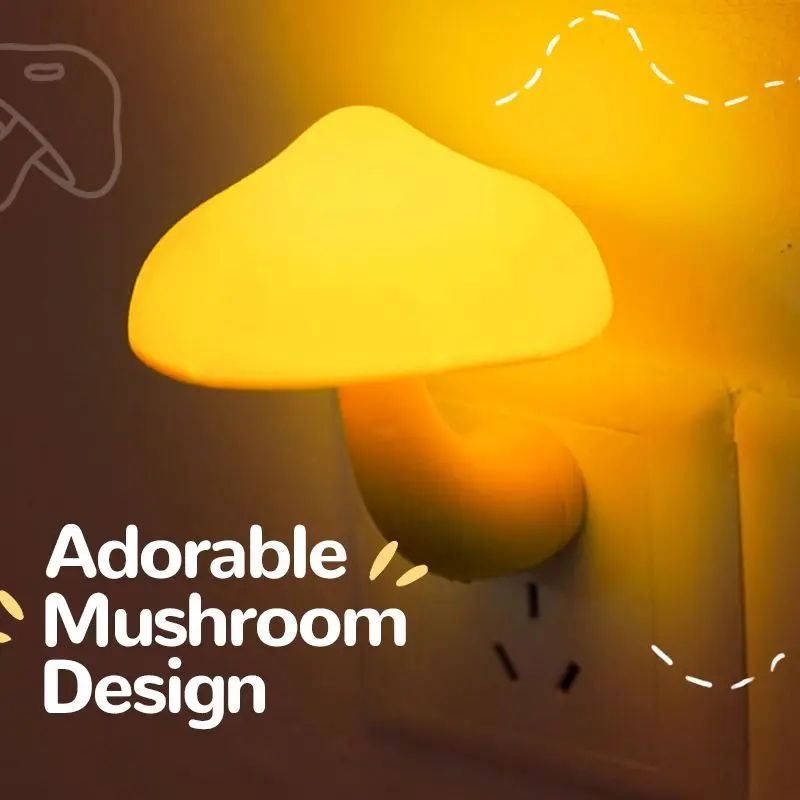 Lampe Led à prise murale en forme de champignon • Veilleuse