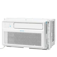 Cool-Living 8,000 BTU Inverter Window Air Conditioner 42db Ultra Quiet, Digital Display and Remote, White 1