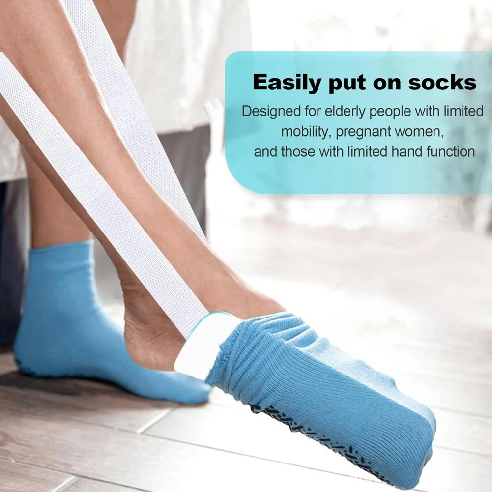 Sock Aid Kit Flexible Sock Helper No Bending Pregnancy Injuries Living Tool Assist Device Puller elderly care tools