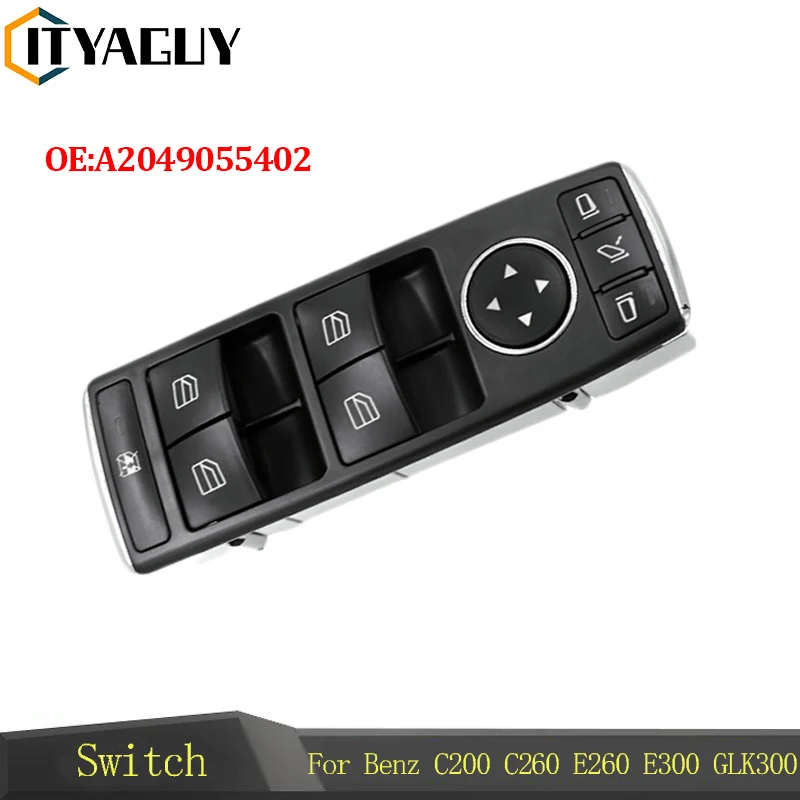 

A2049055402 переключатель управления передним левым стеклом для Benz C200 C260 E260 E300 GLK300 2049055402 A 204 905 5402