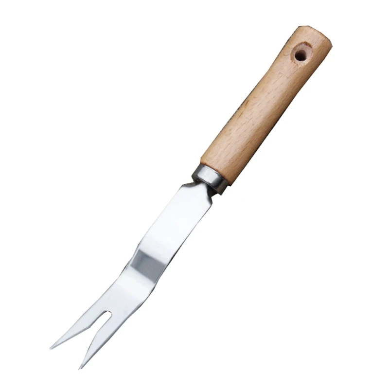 

Удобная ручная прополка, V-образная вилка, полированная отделка, незаменимый садовый аксессуар, прямая поставка