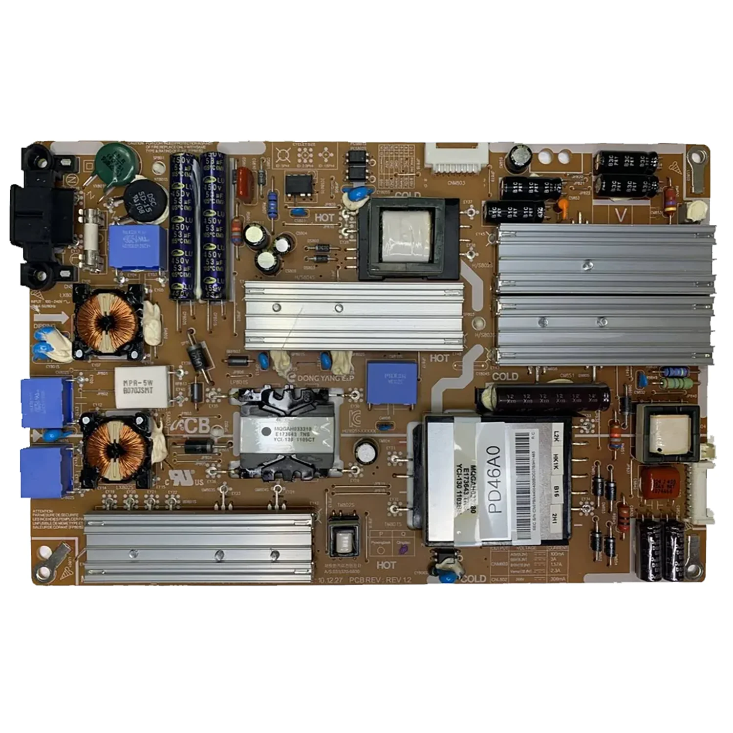 PSU 전원 공급 장치: BN44-00422B PD46A0_BDY REV1.3 TV용 UE40D5000PW UE40D5500 UE40D5520