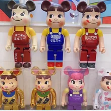 High Quality Bearbrick 400 Fujiya Toy Figure Kawaii Bearbricks Building Blocks 28cm Model Doll Anime Figure Hmoe Decorate Gift