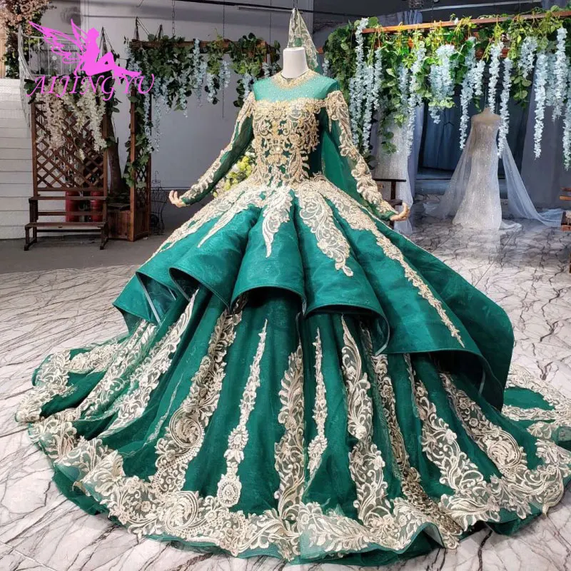 Aijingyu vestidos de noiva venda design personalizado vestido de renda  vintage loja online bola vestido de casamento russo - AliExpress