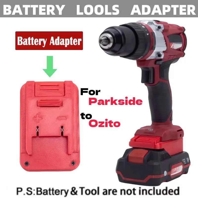Per Adattatore Per Strumenti Lidl Parkside Per Convertitore Di Strumenti Da Parkside A Ozito (Senza Batteria E Strumenti)
