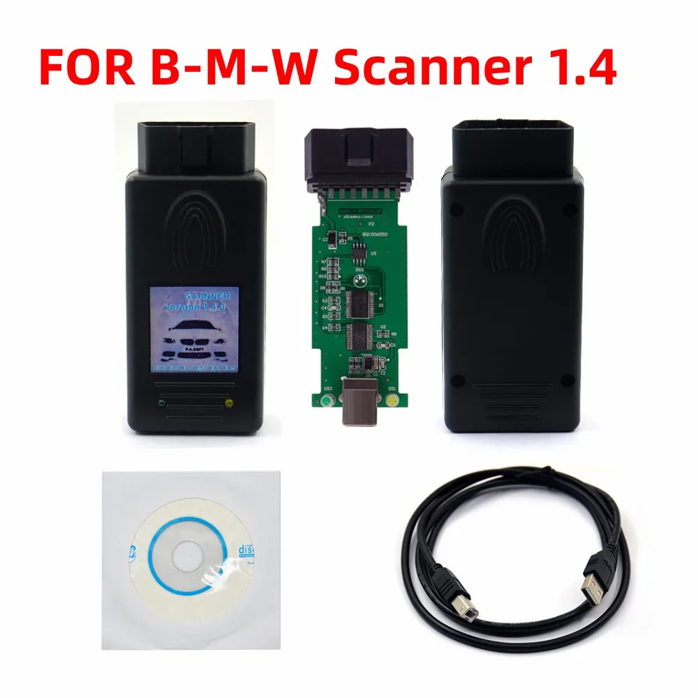 For BMW SCANNER 1.4.0 Diagnostic Scanner OBD2 Code Reader for BMW 1.4 USB New Auto Diagnostic Tool