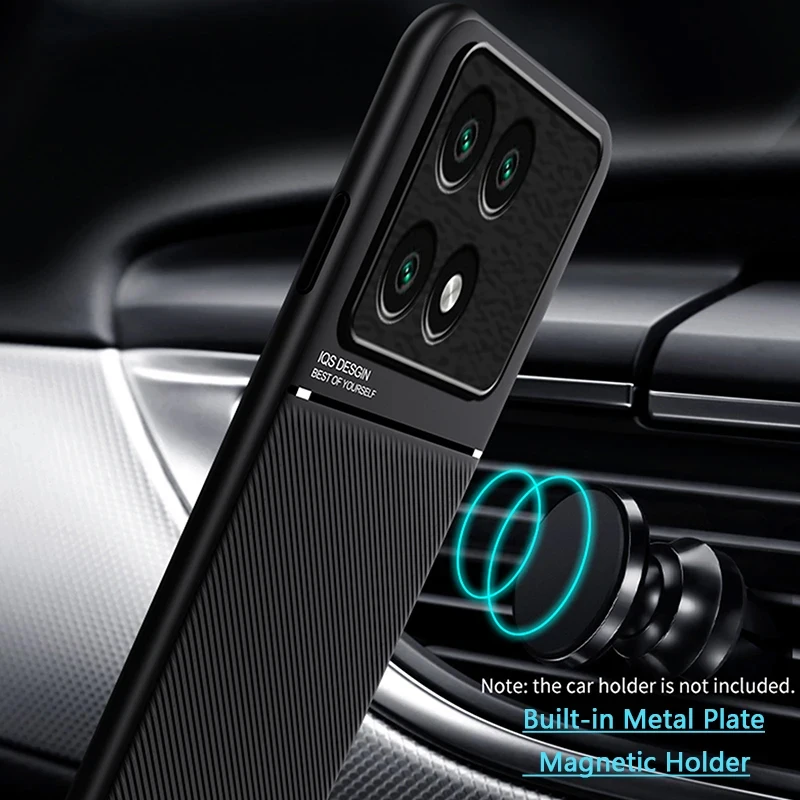 Enhanced Magnetic Car Phone Holder with Shockproof Protection - Universal Fit