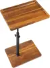 360° Swivel Height Adjustable TV Tray with Phone & Tablet Slot,Snack Side Table End Table for Small Spaces, Bed or Chair 2