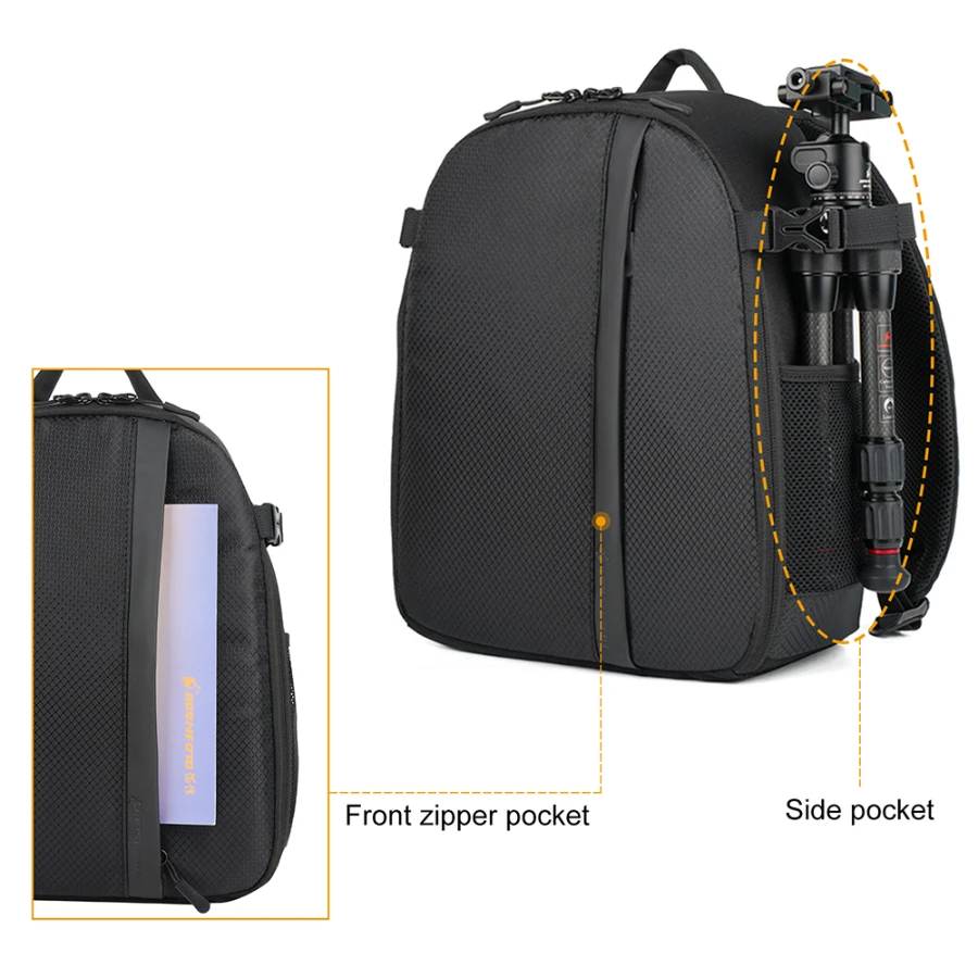 Camera Backpack Small,9L Digital Camera Bag, Waterproof Cute Compact Outdoor Cam