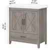 Bathroom Vanity with Sink in Driftwood Gray Bath Room Ceramic and Wood Storage Solution for Powder Room  bathroom sink cabinet 3
