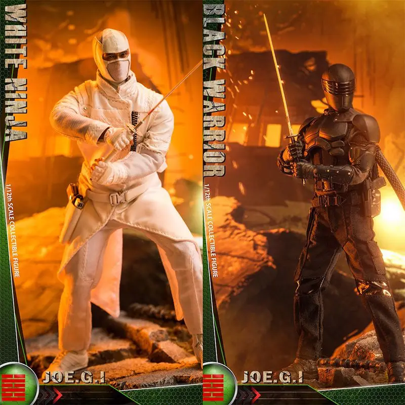 

Original TWTOYS 1/12 Black Warrior TW2140 White Ninja TW2141 Snake Eye Japan Ninja In Stock Action Figures Model Toys