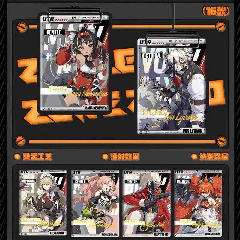 Booster Box de Zenless Zone Zero Card, coleção de cartões, jogo