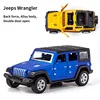 1:36 Alloy JEEPS Wrangler Car Model Simulation Off-road Vehicle Pull Back Car Decoration Ornaments Collection Toys For Children 3