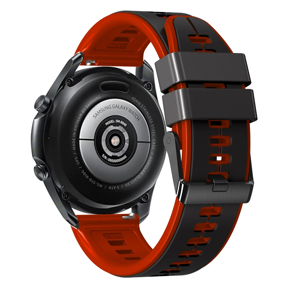 Enhanced Silicone Sport Strap - 22mm Premium Smartwatch Band Bracelet