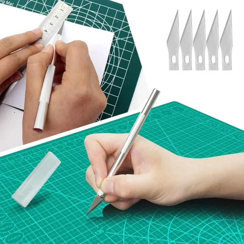 8pcs Car Tint Kit Vinyl Wrap Tool Window Film Squeegee Scraper Stickers Cut Knife Trimmer Installing Vehicle Styling Accessories