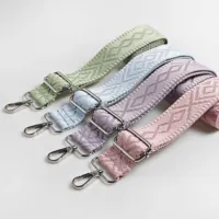 1 pièce 1.50 pouces de large réglable sac à main sac à main sangle de remplacement bandoulière motif géométrique sangle jacquardée 1