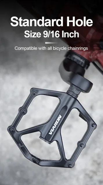 Pédales Vélo En Alliage Aluminium Antidérapantes - Réflecteurs Jaunes, Marquage L/R, Pour VTT, Route, BMX