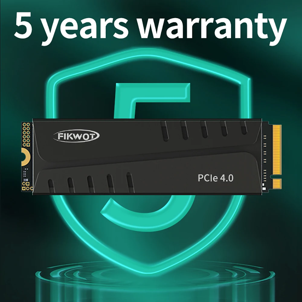 Ready Stock 4TB 2TB Fikwot FN970 NVMe 1.4 M.2 2280 PCIe Gen4 x4 Internal  Solid State Drive with Heatsink - Speeds up to 7400MB/s, Configure DRAM