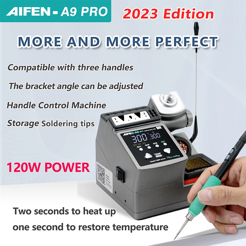 AIFEN A9PRO Soldering Station Compatible SUGON Soldering Iron Tip 210/245/115 Handle Control Temperature Welding Rework Station 3
