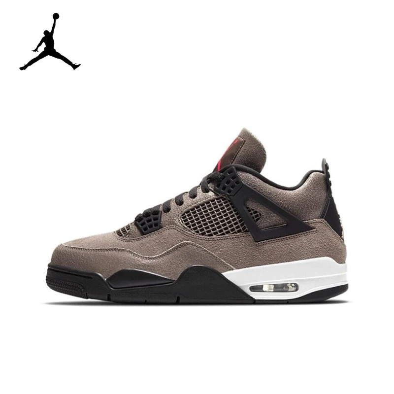 Jordan Air Jordan 4 Retro "Taupe Haze" Scarpe Da Basket Retrò Mid-Top Ammortizzanti Moka Da Uomo Nero E Marrone Db0732-200