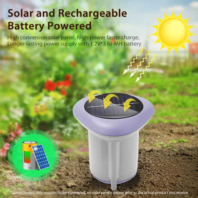 Tuya Zigbee Smart Solar Soil Sensor Tester Planting Moisture Temperature and Humidity Meter Wireless Soil Tester turf Gardening 2