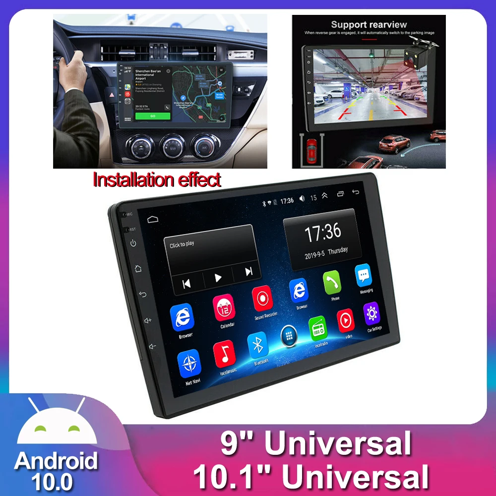 

2Din 9/10.1 Inch Android Car Radio Stereo Multimedia Player Gps Navigation Bluetooth Audio Video