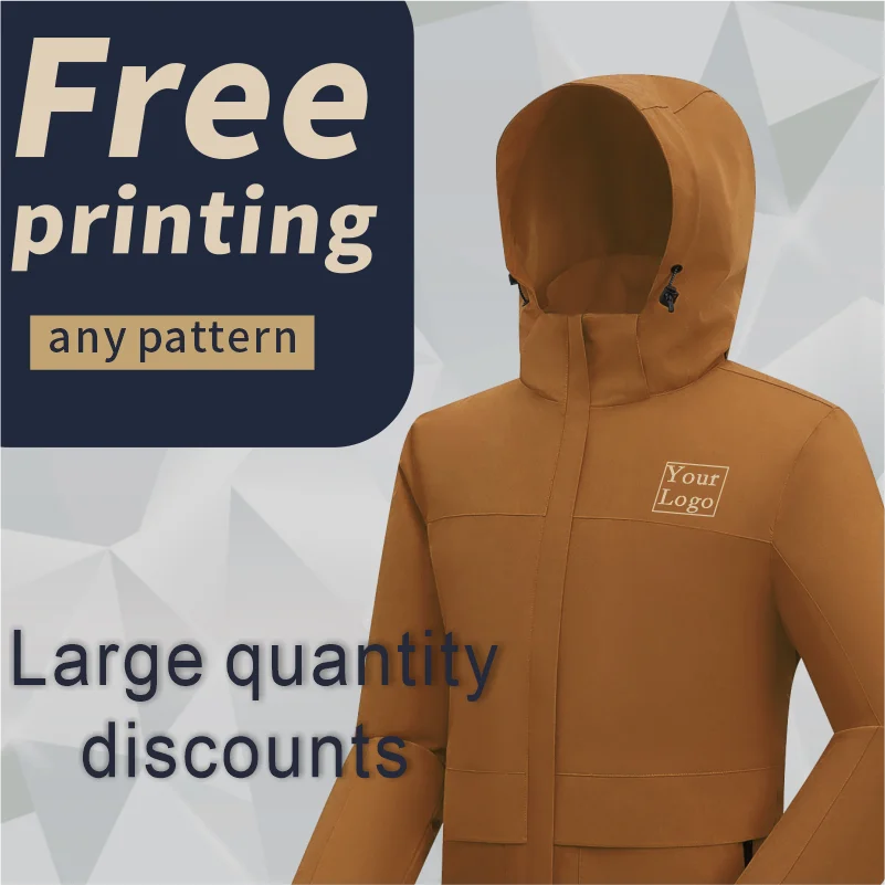 for thickened jacket Embroidered pattern on winter zipper jacket Personalized design Outdoor mountain climb