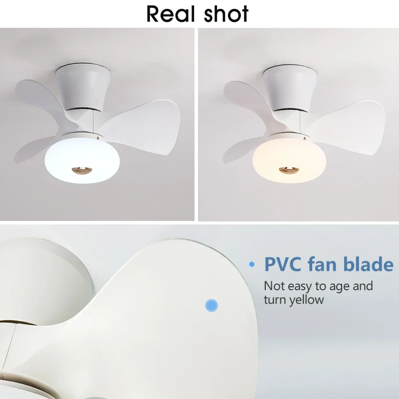 MARPOU 거실용 모던 천장 선풍기, LED 천장 선풍기, 리모컨 조명, 방 장식 팬 포함, 110V, 220V 