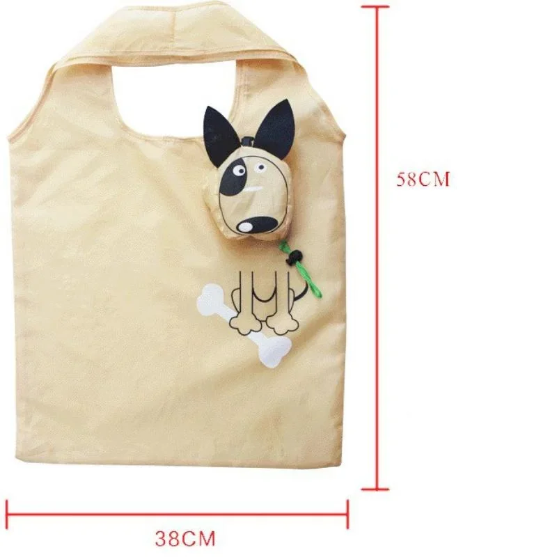 Household Reusable Eco-Friendly Grocery Foldable Shopping Bags Small Size Cute Slight Duty Folding Tote Bag with Handle New