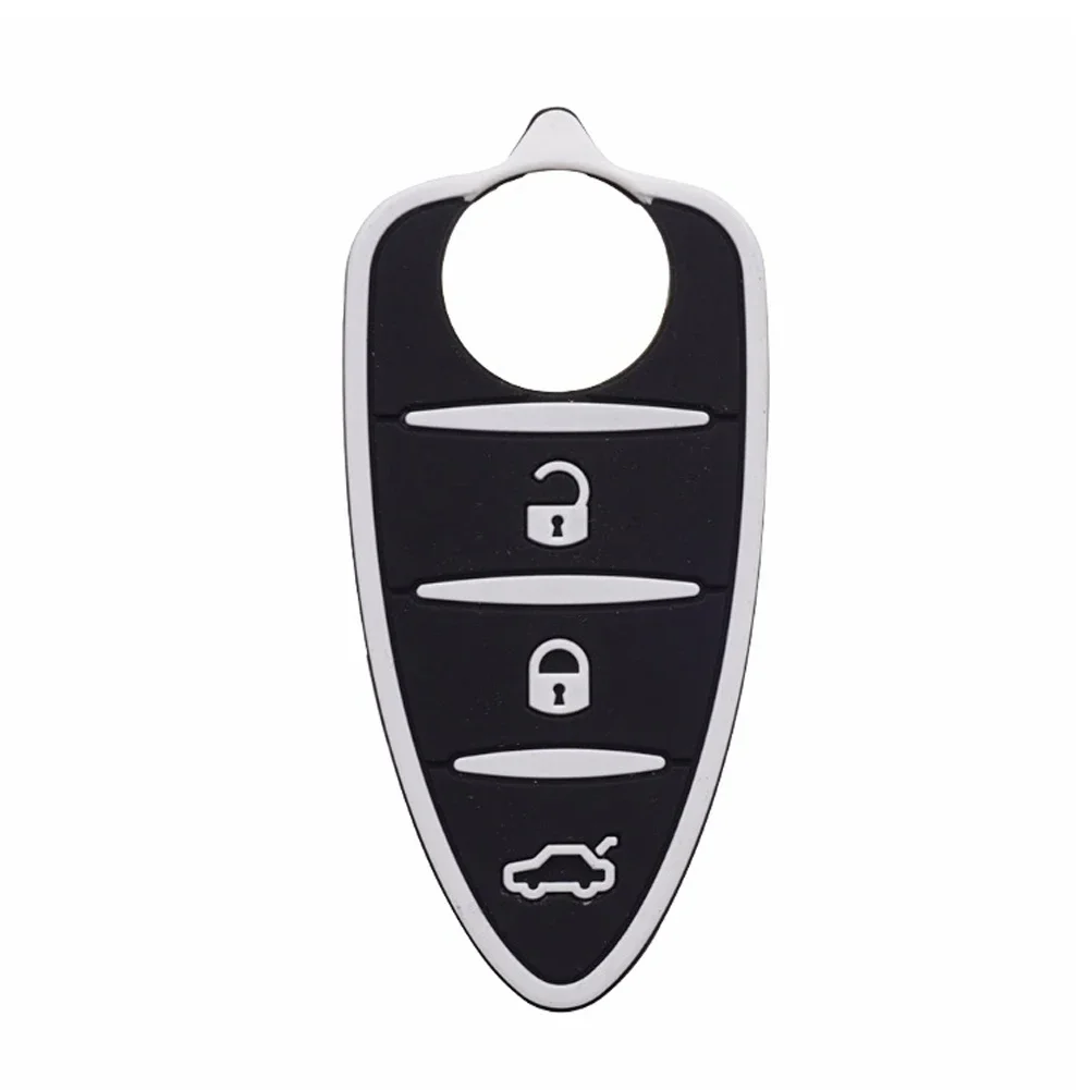 Multicolor 3-Button Car Remote Key Shell Pad - Stylish Accessories