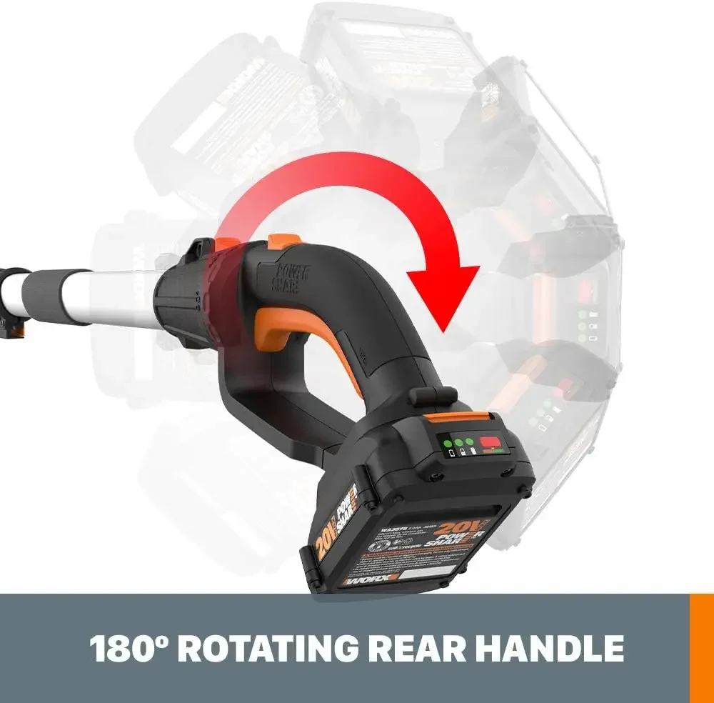 for WORX WG252 20V Power Share 2-in-1 20" Cordless Hedge Trimmer (Battery & Charger Included) 4