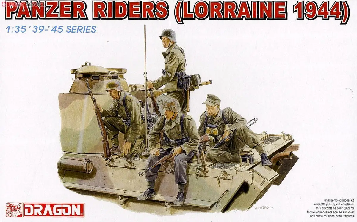 

Dragon 6156 1/35 Scale WWII German Panzer Riders (Lorraine 1944) Model Kit