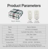 220V Blanket Heated Electric Sheet Standard Heating Blanket Mattress with Thermostat for Winter Home Room Warmer Sheets Mattress 6