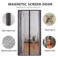 Magnetic Mosquito Net, Summer Insect Fly Control, Door Curtain Net, Living Room, Bedroom Curtain, Automatic Closing Door Screen 1