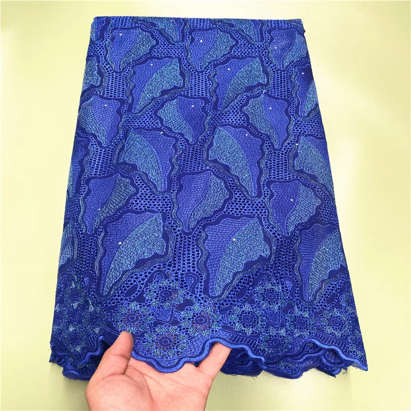 

5 yard Swiss lace fabric latest heavy beaded embroidery African 100% cotton fabrics Swiss voile lace popular Dubai style PS10091