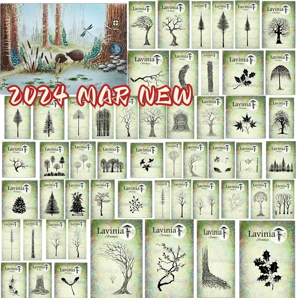 2024 New Small Branch Transparent Clear Silicone Stamp Seal for DIY scrapbooking Making photo album Decorative