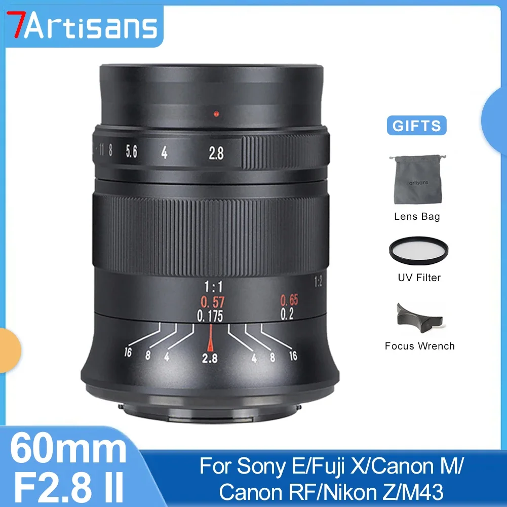 

Макрообъектив для Canon APS-C Canon RF R6 Sony E Nikon Z Z50 Fuji XF XE3 M4/3 Leica