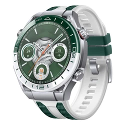 Premium Silicone Sport Strap for Men's Watch - Enhanced Design with Quick - Release Feature (White Green)
