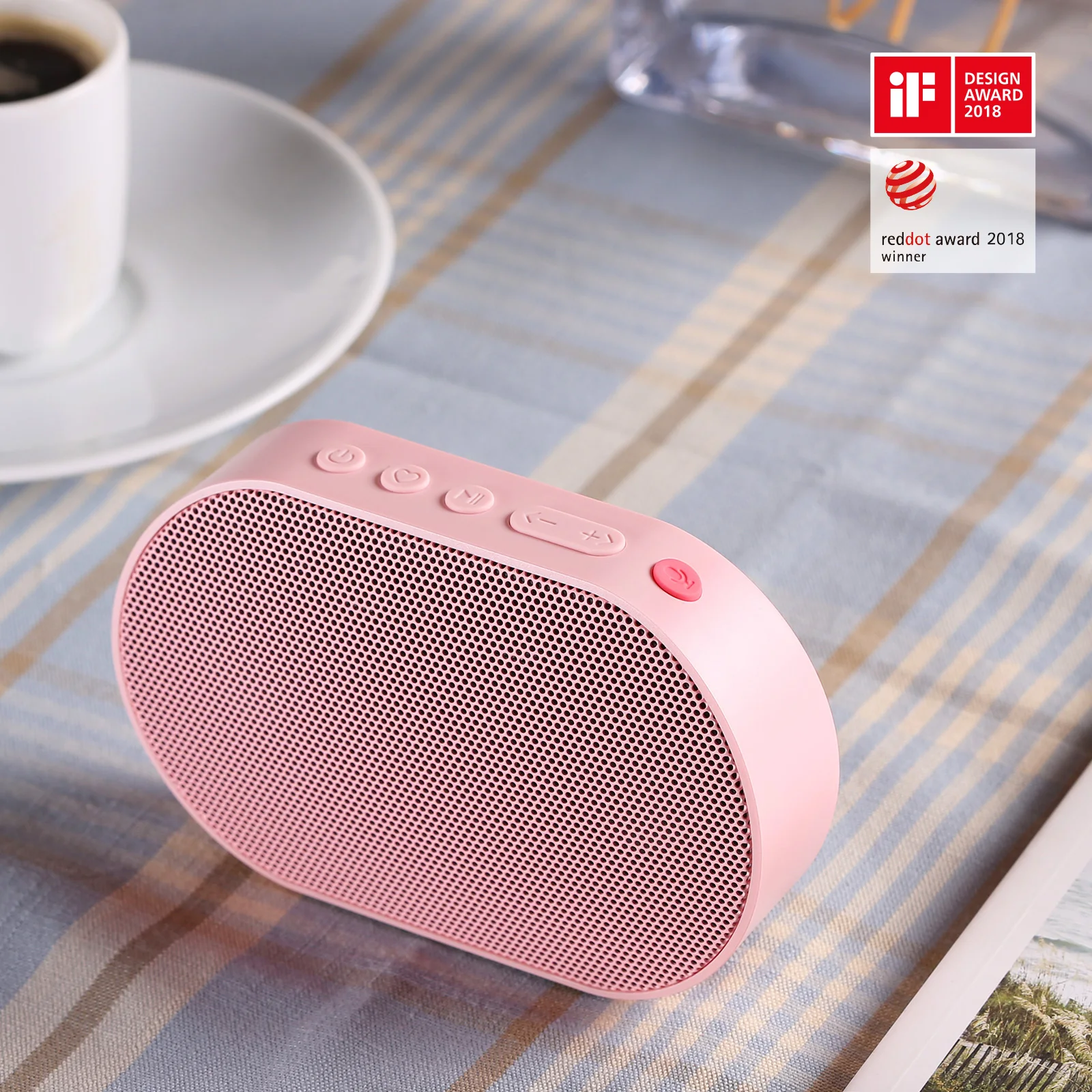 Alto-falante Portátil Inteligente Bluetooth sem Fio 10w Mini Alto-falante Compacto Poderoso 2200mah Apoio Alexa Spotify Tunein Streaming de Música