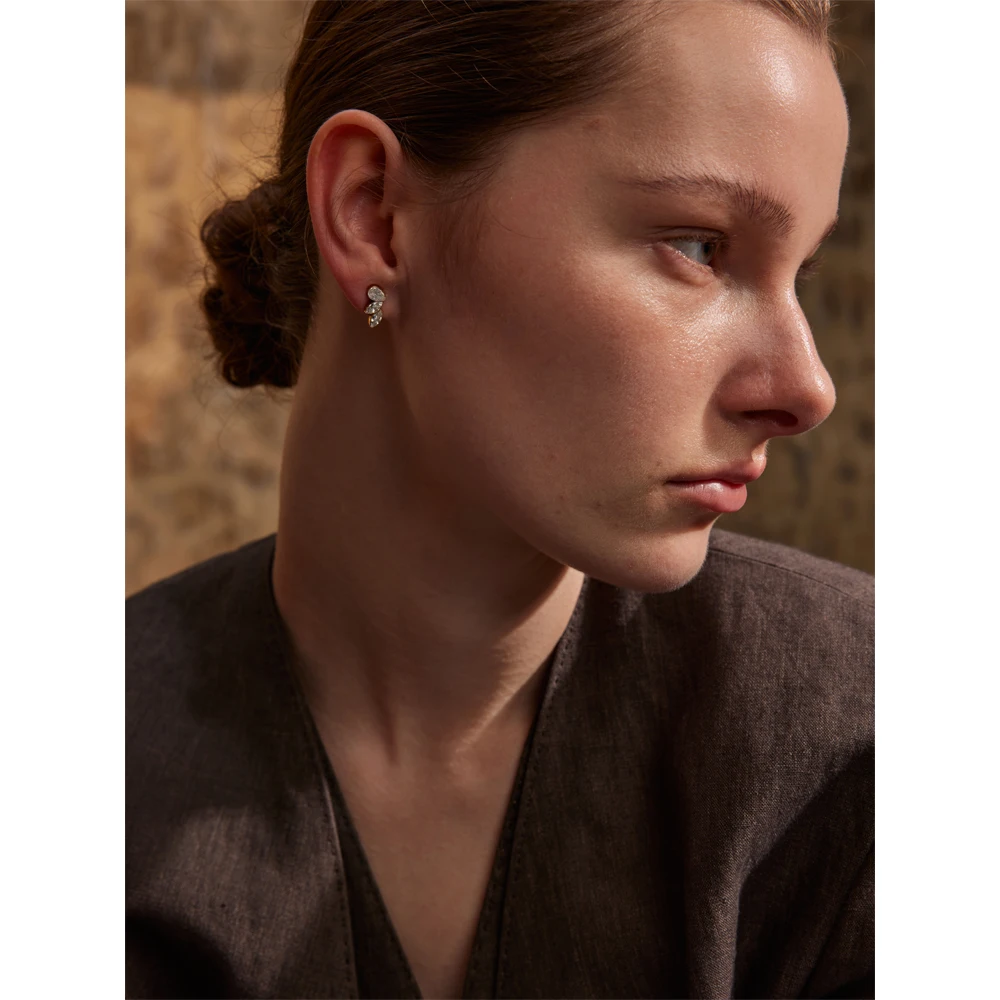 Yhpup Cubic Zirconia Stud Earrings Women