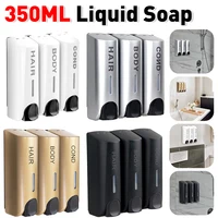 Triple 350ml Soap Automatic Dispenser Wall-mount Shower Bath Shampoo Dispenser Liquid Soap Container Bathroom Accessories 1