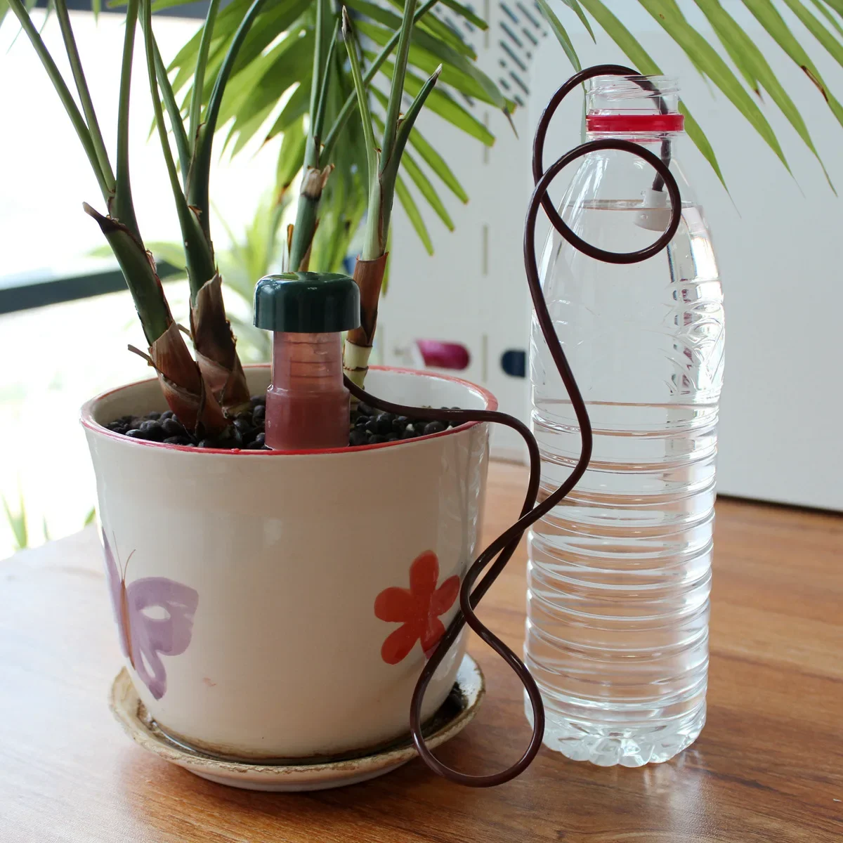 Ceramic Self Watering Spikes Automatic Plant Drip Irrigation Water Stake For Garden Vegetable Garden Drip Watering System 1-4Pcs