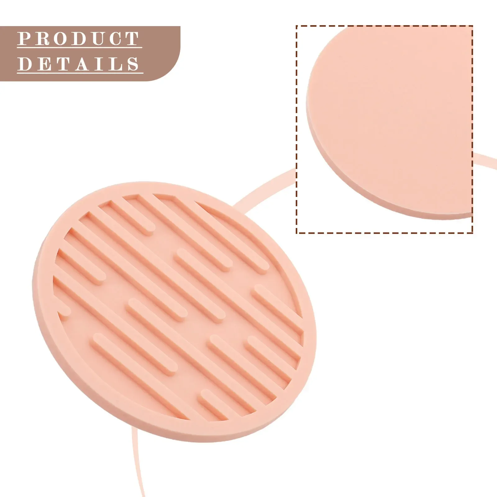 Coasters Tea Cup Mat Table Pad Round Silicone Heat Resistant Drink Coffee Mug Coasters Table Decoration Accessories Kitchen Tool